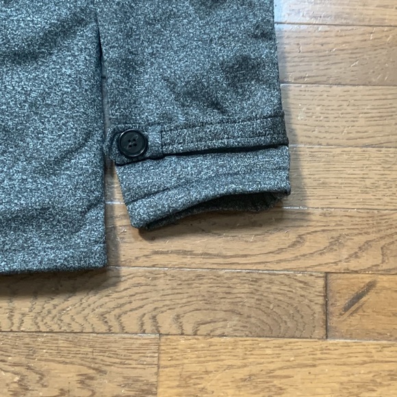 JiangWu Womens Fashion Horn Button Fleece Jacket  with Hood - Size XL- Dark Grey - Picture 12 of 13